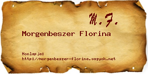 Morgenbeszer Florina névjegykártya